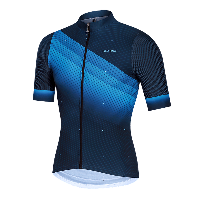 Nuckily MG045 SS Mens Cycling Jersey (Blue)
