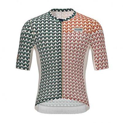 Valore V-Motiva Men's Cycling Jersey (Green/Rust)