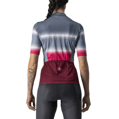 Castelli Dolce Women's Cycling Jersey (Light Steel Blue/Bordeaux)