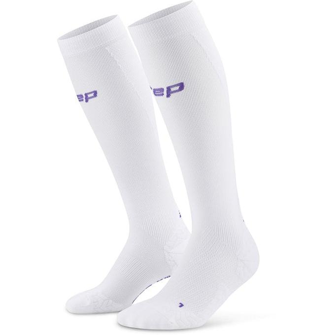 CEP Compression Core Run Ultralight 4.0 Men's Compression Socks (White)