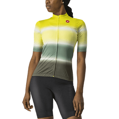 Castelli Dolce Women's Cycling Jersey (Sulphur/Military Green)