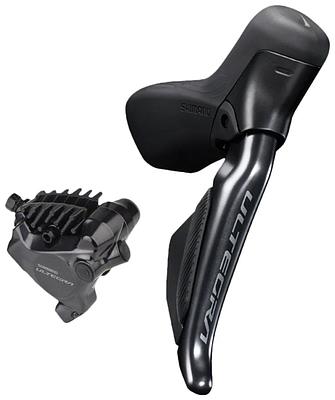 Shimano Ultegra BR-R8170/Di2 ST-R8170 Flat Mount Hydraulic Disc Brake (Anthracite)