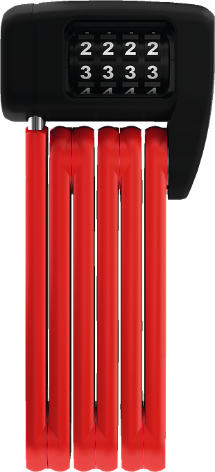 Abus Bordo Lite Mini 6055C Folding Lock (Red)