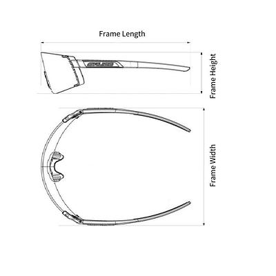 Salice RW018 Sport Sunglass (RW Black/Black White)