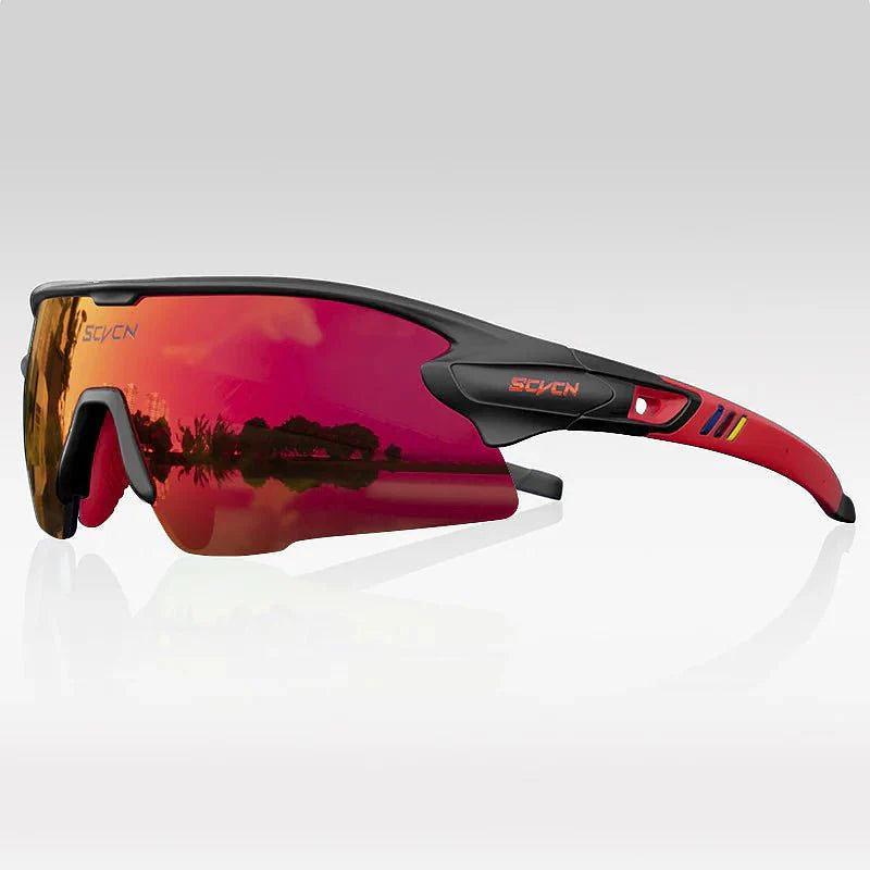 Kapvoe Scvcn S2 Sport Sunglasses (Red/Black)