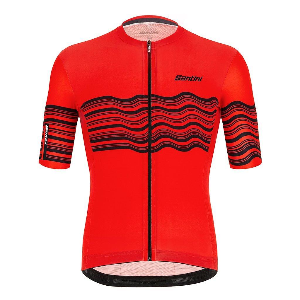 Santini Tono Profilo Mens Cycling Jersey (Red)