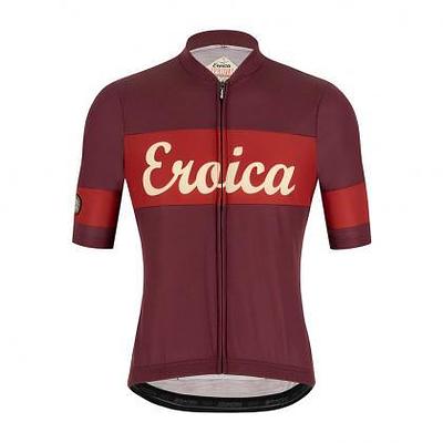 Santini Eroica Ruby Mens Cycling Jersey (Bordeaux)