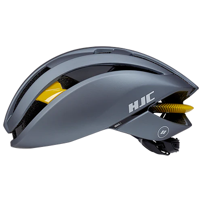 HJC Ibex 3 Road Cycling Helmet (Matte Glossy Grey Yellow)