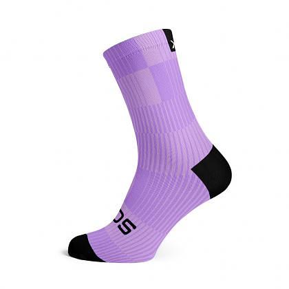 Sox Footwear Slight Lilac Minimalist Crew Unisex Multi Sport Socks (Print)