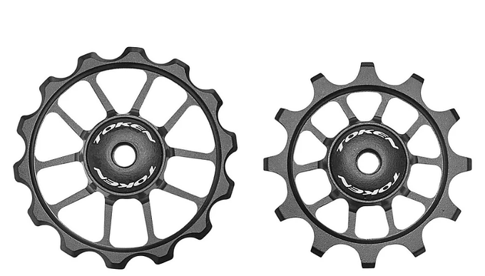 Token Rd Shimano/Sram Alloy 11 Speed Pully set (Black)
