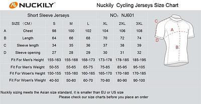 Nuckily NJ601 Mens Cycling Jersey (Red)