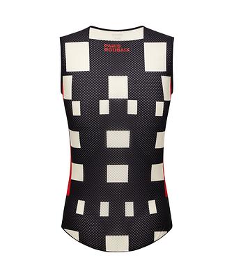 Santini Paris Roubaix Men's Cycling Baselayer (Black/White Print)