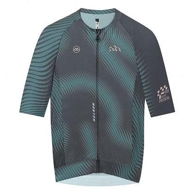 Monton Shadow Fade Men's Cycling Jersey (Green Grey)