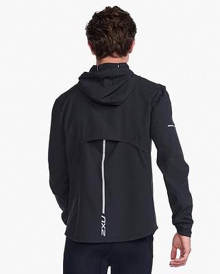 2XU MR6687A Aero Men's Cycling Jacket (Black/Silver Reflective)