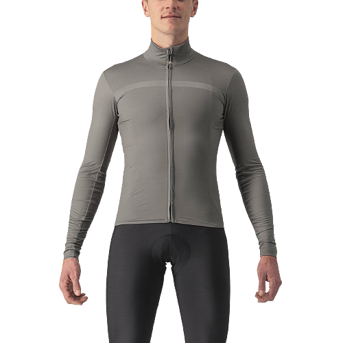 Castelli Pro Thermal Mid LS Mens Cycling Jersey (Nickel Grey)