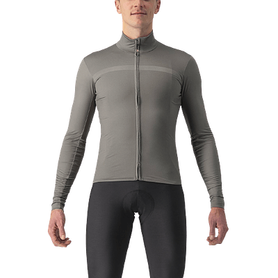 Castelli Pro Thermal Mid LS Mens Cycling Jersey (Nickel Grey)