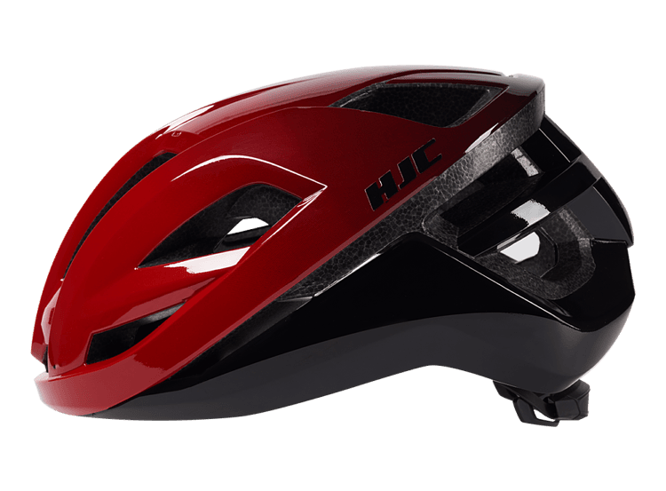 HJC Bellus Road Cycling Helmet (Matte Glossy Red Black)