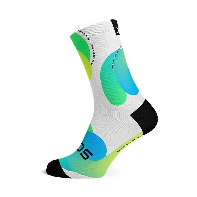 Sox Footwear Rollercoaster Padel Crew Unisex Multi Sport Socks (Print)