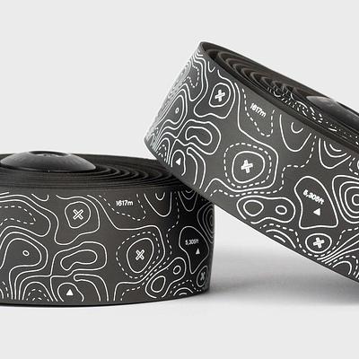 Burgh Ossa White Bar Tape (Black/Gloss)