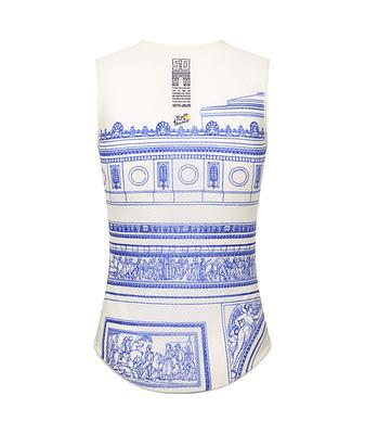 Santini Tdf  Arriv茅e  Arc De Triomphe Unisex Baselayer (Print)