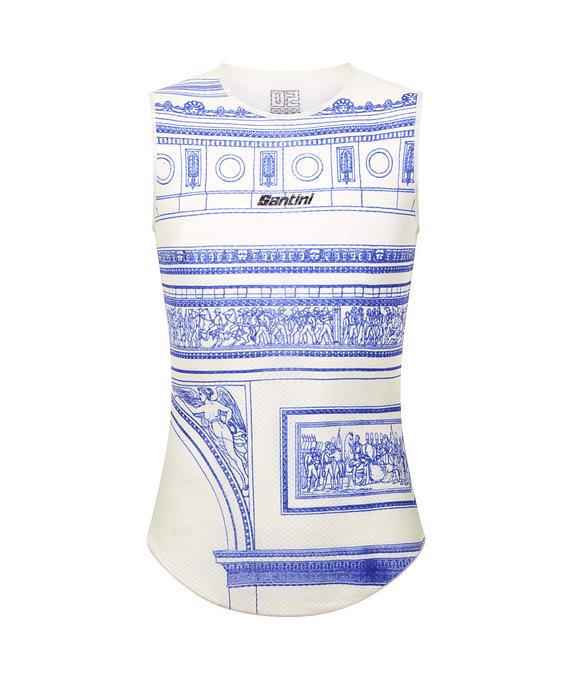 Santini Tdf  Arriv茅e  Arc De Triomphe Unisex Baselayer (Print)