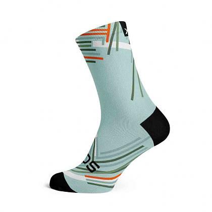 Sox Footwear Performance Sky Crew Unisex Multi Sport Socks (Print)