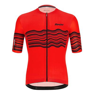 Santini Tono Profilo Mens Cycling Jersey (Red)