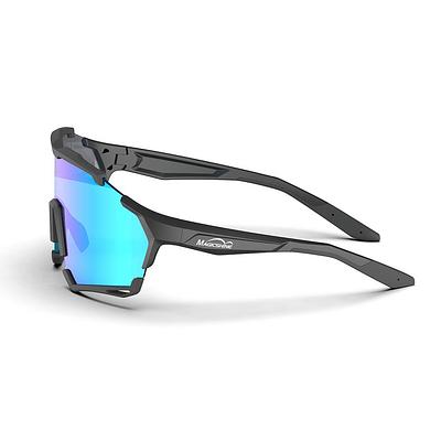 Magicshine Versatile Photchromic Sport Sunglasses (Blue/Black)