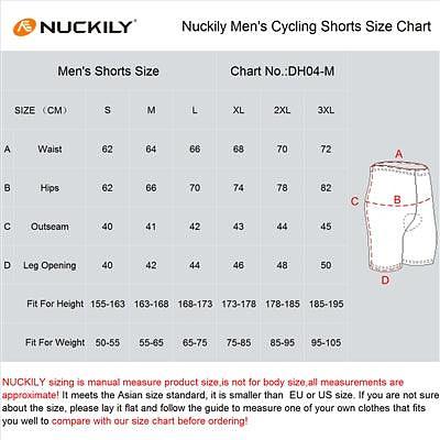 Nuckily MB031 Mens Cycling Shorts (Black)