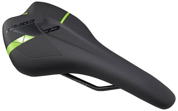 Merida Comp CC Saddle (Black Matt/Glossy Green)