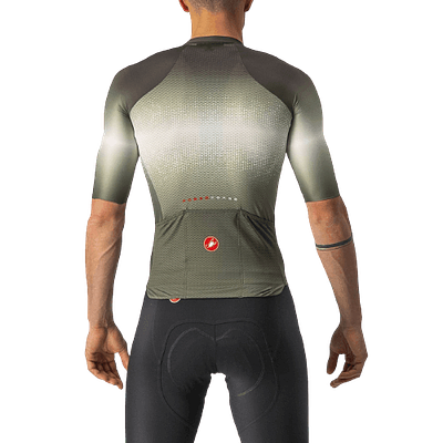 Castelli Aero Race 6.0 Mens Cycling Jersey (Military Green/Light Black)
