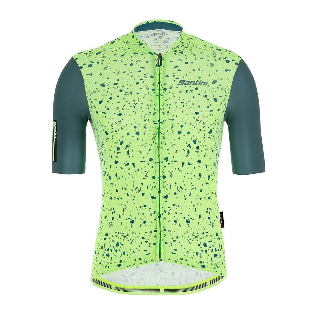 Santini Delta Pietra Mens Cycling Jersey (Military Green)