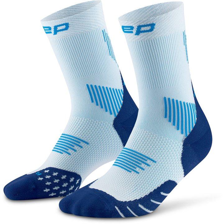 CEP Compression Core Run Mid Cut 5.0 Women's Compression Socks (Ice/Blue)