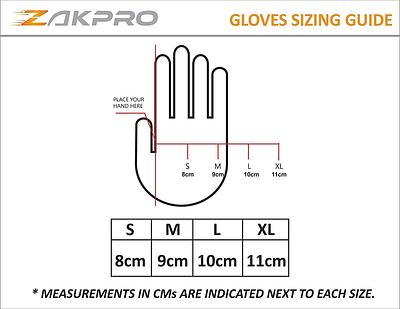 Zakpro Gel Series Unisex Cycling Gloves (Black)