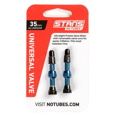 Stans NoTubes Universal Presta Valve Stem Pair (Blue)