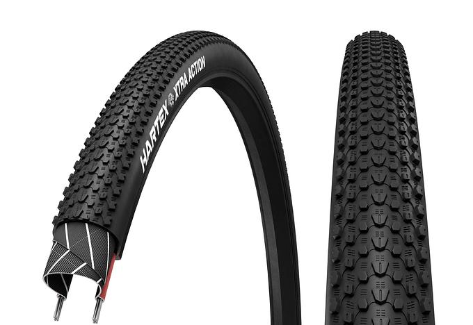 Hartex Xtra Action 26" Wired Tire (Black)