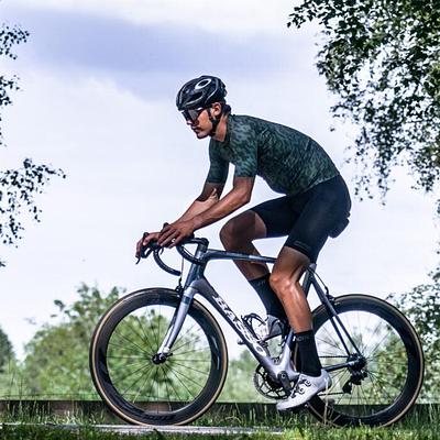 Bioracer Spitfire Noise Mens Cycling Jersey (Olive)