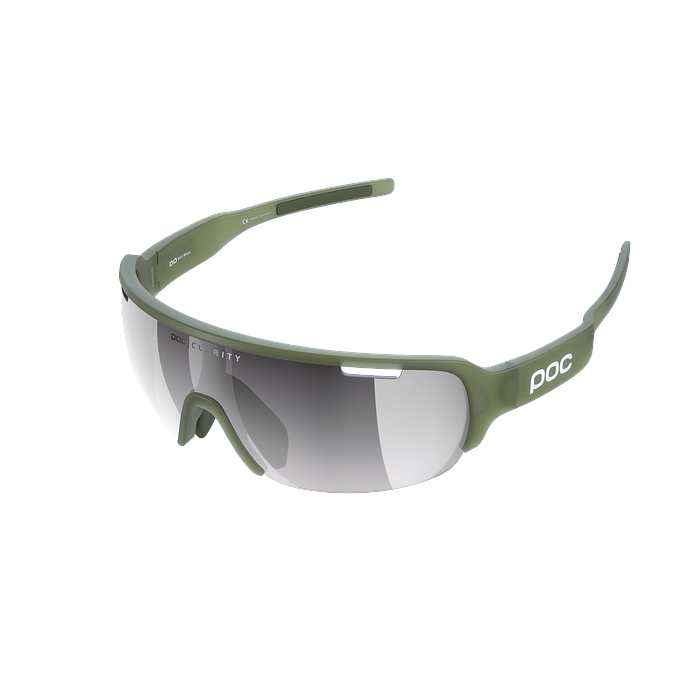 POC Do Half Blade Sport Sunglasses (Epidote Green Translucent)