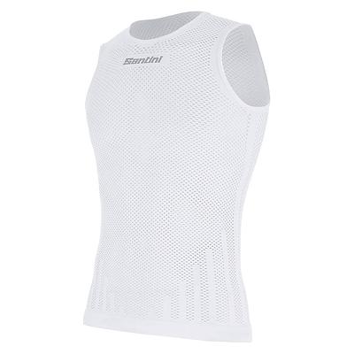 Santini Mesh Mens Cycling Baselayer (White)