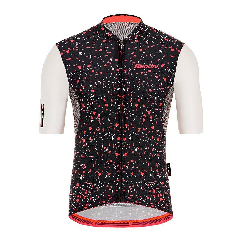 Santini Delta Pietra Mens Cycling Jersey (Black)