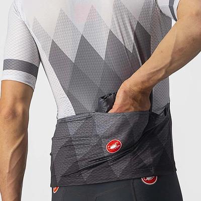Castelli A Tutta Mens Cycling Jersey (Silver Gray/Dark Gray)