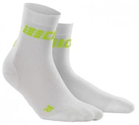 CEP Compression Ultralight Short Women's Compression Socks (White/Green)