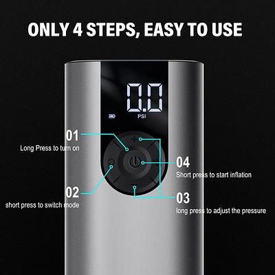 Cycplus A8 Air Electronic Pumps (Silver)