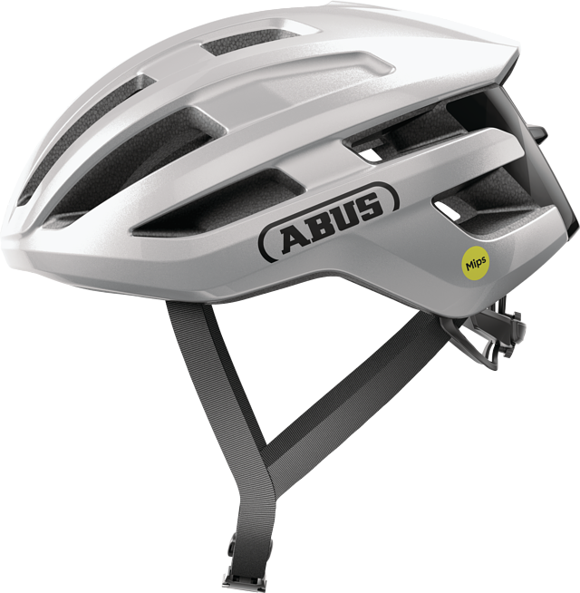 Abus Powerdome MIPS Road Cycling Helmet (Gleam Silver)