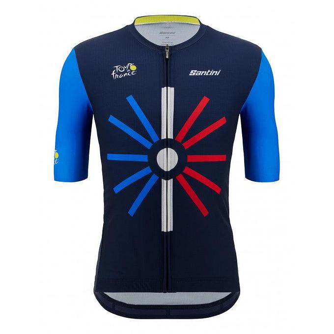Santini Tour De France Trionfo Mens Cycling Jersey (Print)
