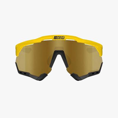 Scicon Aeroshade XL Sport Sunglasses (Multimirror Bronze/Yellow Gloss)