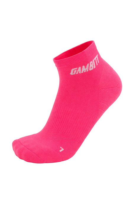 Gambitt Distance Low Cut Unisex Compression Socks (Fluo Pink)