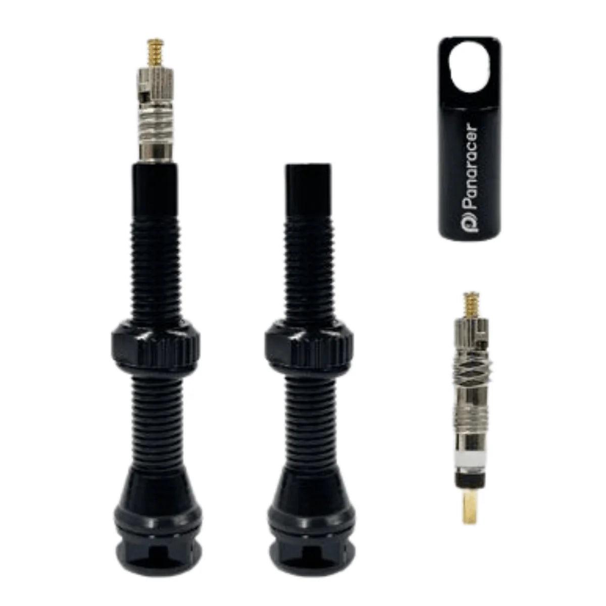 Panaracer Tubeless Valve Presta Removable Core (Black)