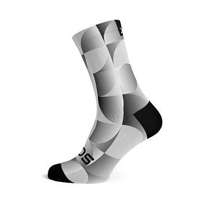 Sox Footwear Solid Silver Casual Crew Unisex Multi Sport Socks (Print)