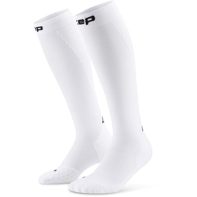 CEP Compression Core Run Tall Men's Compression Socks (White)